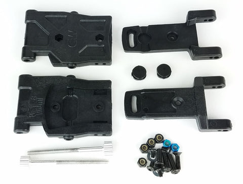 CW - ADJUSTABLE TOE REAR ARM KIT – B6.1