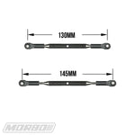 MORBO WHEELIE BAR TURNBUCKLE CF 130MM